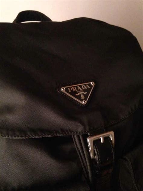 prada leather backpack vintage